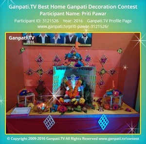 Priti Pawar Home Ganpati Picture