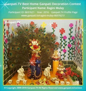 Ragini Mulay Home Ganpati Picture