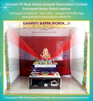 Rahul Lawhare Home Ganpati Picture