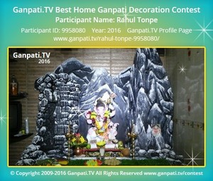 Rahul Tonpe Home Ganpati Picture