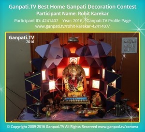 Rohit Karekar Home Ganpati Picture