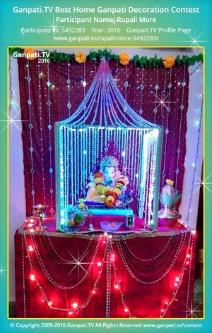 Rupali More Home Ganpati Picture