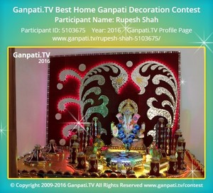 Rupesh Shah Home Ganpati Picture