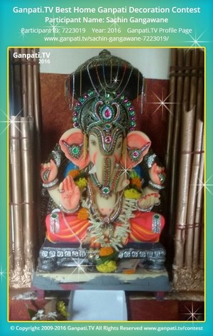 Sachin Gangawane Home Ganpati Picture