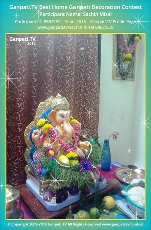 Sachin Misal Home Ganpati Picture