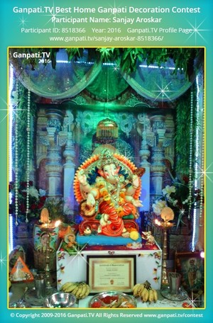 Sanjay Aroskar Home Ganpati Picture