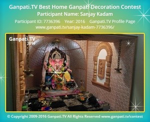 Sanjay Kadam Home Ganpati Picture