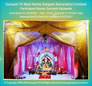 Santosh Katawale Home Ganpati Picture