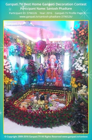 Santosh Phadtare Home Ganpati Picture