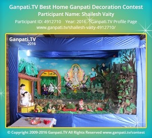 Shailesh Vaity Home Ganpati Picture