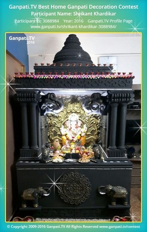 Shrikant Khardikar Home Ganpati Picture