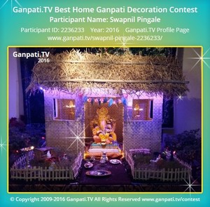 Swapnil Pingale Home Ganpati Picture