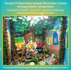 Tanmay Ainkar Home Ganpati Picture
