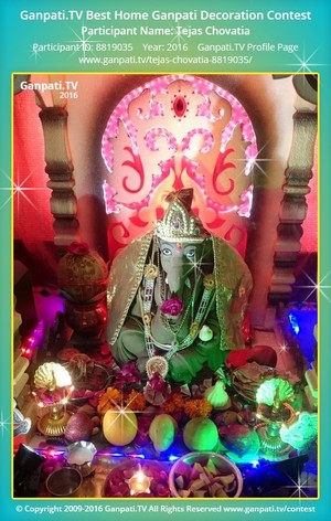 Tejas Chovatia Home Ganpati Picture