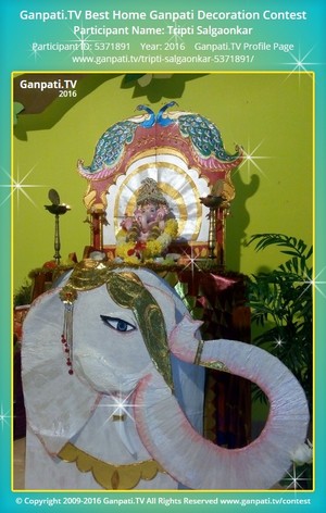 Tripti Salgaonkar Home Ganpati Picture