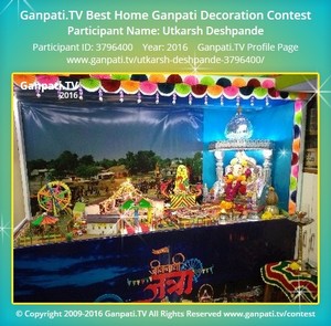 Utkarsh Deshpande Home Ganpati Picture