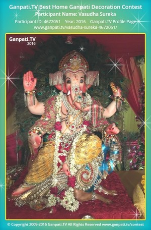 Vasudha Sureka Home Ganpati Picture