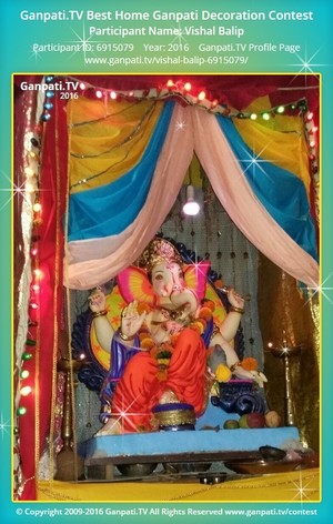 Vishal Balip Home Ganpati Picture