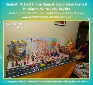 Vishal Mojidra Home Ganpati Picture