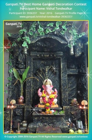 Vishal Tondwalkar Home Ganpati Picture