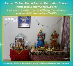 Vrushali Kulkarni Home Ganpati Picture