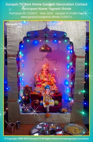 Yagnesh Shinde Home Ganpati Picture