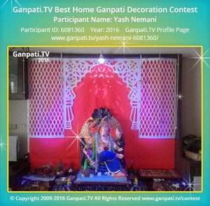 Yash Nemani Home Ganpati Picture