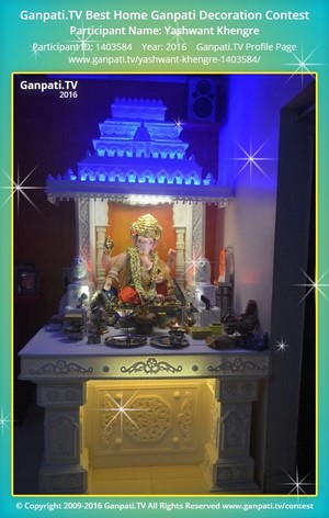 Yashwant Khengre Home Ganpati Picture