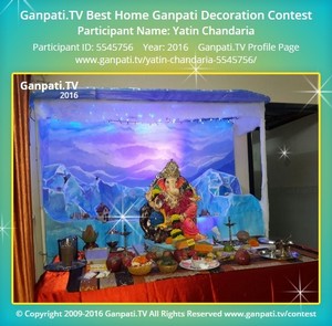 Yatin Chandaria Home Ganpati Picture